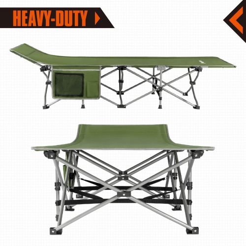  KingCamp Strong Stable Folding Camping Bed Cot Carry Bag