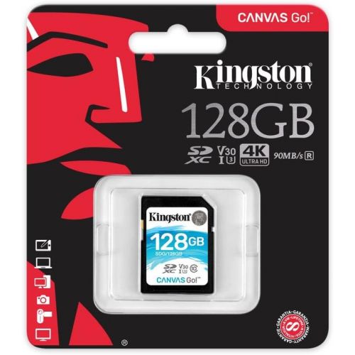  Kingston Canvas Go! 512GB SDXC Class 10 SD Memory Card UHS-I 90MBs R Flash Memory Card (SDG512GB)