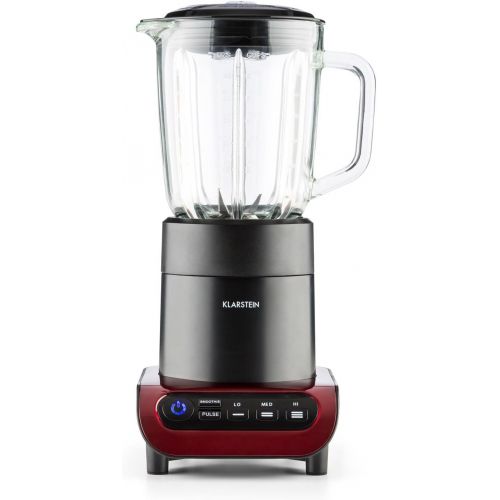  Visit the Klarstein Store Klarstein Lambada Blender Blender 1.5Litre Kitchen Blender Smoothiemaker (650W Glass Container with 3Speed SettingsAvailable in Black or Red, red