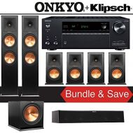 Klipsch RP-280F 7.1-Ch Reference Premiere Home Theater Speaker System with Onkyo TX-NR686 7.2-Channel 4K Network AV Receiver