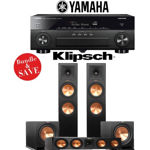 클립쉬 Klipsch RP-280F 3.2-Ch Reference Premiere Home Theater Speaker System with Yamaha AVENTAGE RX-A880 7.2-Channel 4K Network AV Receiver