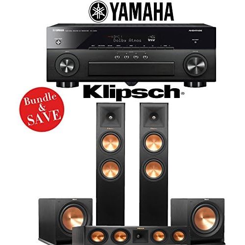 클립쉬 Klipsch RP-260F 3.2-Ch Reference Premiere Home Theater Speaker System with Yamaha AVENTAGE RX-A880 7.2-Channel 4K Network AV Receiver