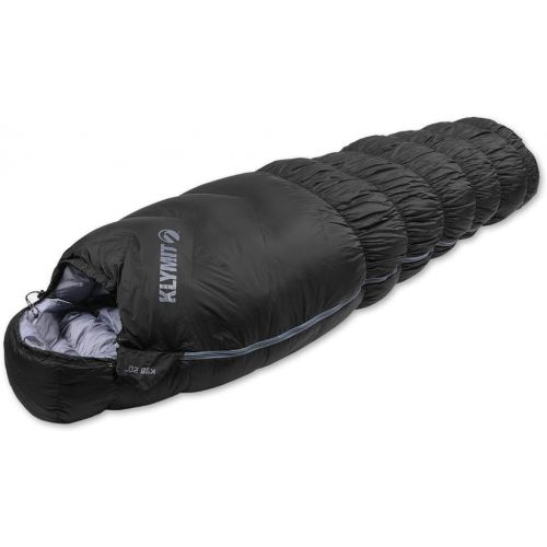  Klymit KSB 20 3 Season Water Resistant Down Mummy Style Sleeping Bag - Includes Stuff Sack and 2 Year Warranty