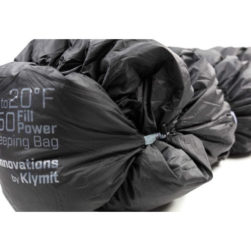  Klymit KSB 20 3 Season Water Resistant Down Mummy Style Sleeping Bag - Includes Stuff Sack and 2 Year Warranty