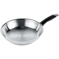 Kuhn Rikon Silver Star Uncoated Frying Pan, 11-Inch, Stainless Steel