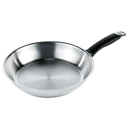  Kuhn Rikon Silver Star Uncoated Frying Pan, 11-Inch, Stainless Steel