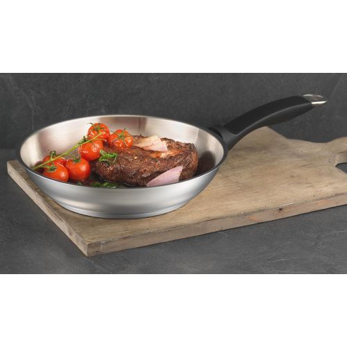  Kuhn Rikon Silver Star Uncoated Frying Pan, 11-Inch, Stainless Steel