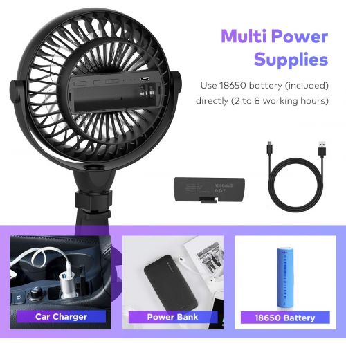  [아마존베스트]Car Fan, Battery Operated USB Car Fan with Aroma Function, 4 Speed,Work Quiet,360 Degree Rotatable Car Fan,5V Cooling Air Small Personal Fan for Car,Rear&Back Seat Passenger Dog Ki