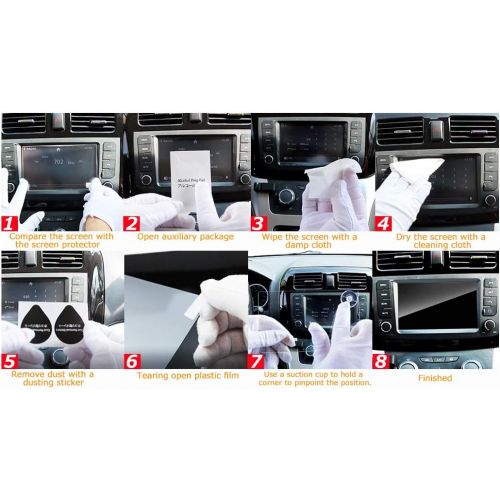  [아마존베스트]LFOTPP 2017 2018 2019 CRV EX EX-L Touring 7-Inch Car Navigation Screen Protector, Clear Tempered Glass Infotainment Display in-Dash Center Touch Screen Protector