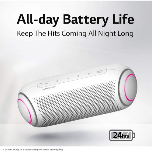  LG PK7 Portable Bluetooth Speaker with Meridian Technology (2018)