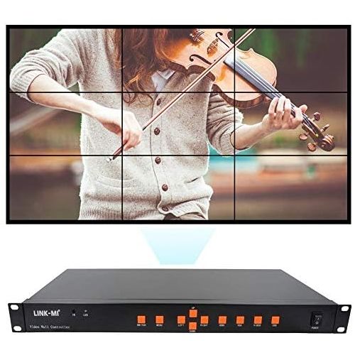  LINK MI LINK-MI TV09 Video Wall Controller 3x3 2x4 4x2 2x3 2x3 2x2 4x1 HDMI+VGA+AV+USB LEDLCD image processor screen splicing