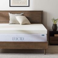 Visit the LUCID Store LUCID 4 Inch Ventilated Memory Foam Mattress Topper - 3-Year Warranty - King