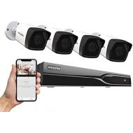 LaView Laview 8 Channel 5MP HD-TVI Security Camera System Video DVR Recorder with 1TB Hard Drive, 4 5MP Waterproof IP66 CCTV IndoorOutdoor Bullet Cameras Home Surveillance System with Ni