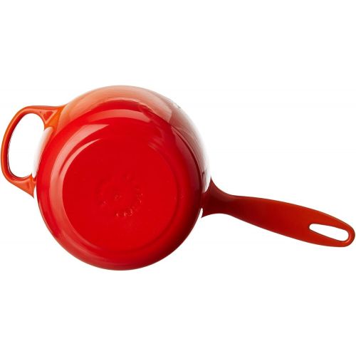 르크루제 Le Creuset LS2518-16BPSS Enameled Cast-Iron Saucepan, 1-34 Quart, Provence