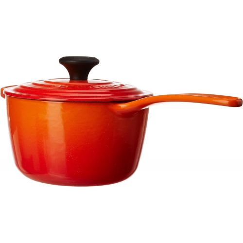 르크루제 Le Creuset LS2518-16BPSS Enameled Cast-Iron Saucepan, 1-34 Quart, Provence