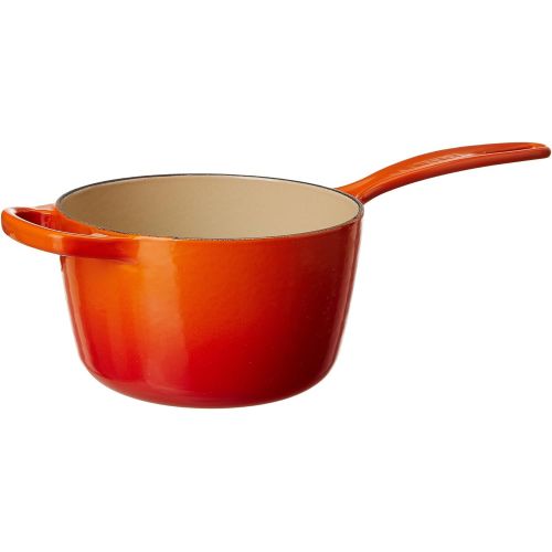 르크루제 Le Creuset LS2518-16BPSS Enameled Cast-Iron Saucepan, 1-34 Quart, Provence