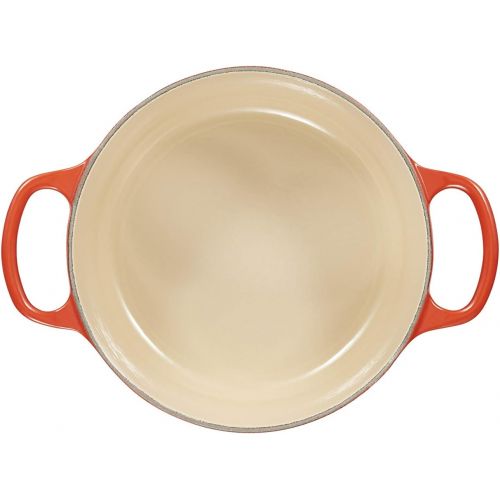 르크루제 Le Creuset LS2501-18BPSS Signature Enameled Cast-Iron Round Dutch Oven, 2 quart, Provence