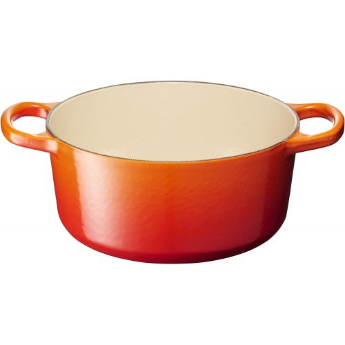 르크루제 Le Creuset LS2501-18BPSS Signature Enameled Cast-Iron Round Dutch Oven, 2 quart, Provence