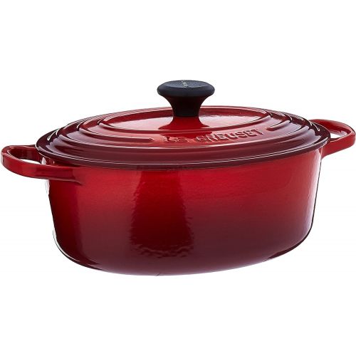 르크루제 Le Creuset Enameled Cast Iron Signature Oval Dutch French Oven, 2 34 quart, Flame