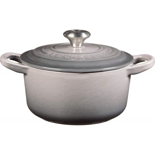 르크루제 Le Creuset Signature Enameled Cast-Iron 1-Quart Round French (Dutch) Oven, Matte Black