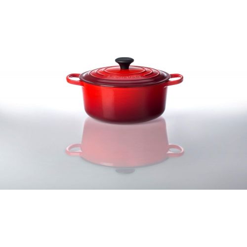 르크루제 Le Creuset LS2501-28BPSS Round Cast-Iron Dutch Oven, 7-14 Quart, Provence