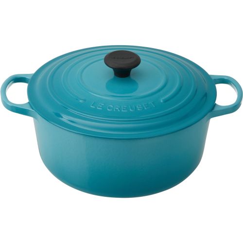 르크루제 Le Creuset LS2501-28BPSS Round Cast-Iron Dutch Oven, 7-14 Quart, Provence