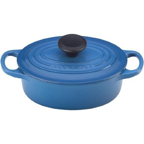 르크루제 Le Creuset Signature Enameled Cast-Iron 1-Quart Oval (Dutch) French Oven, Oyster