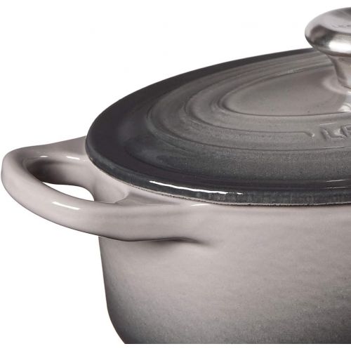 르크루제 Le Creuset Signature Enameled Cast-Iron 1-Quart Oval (Dutch) French Oven, Oyster