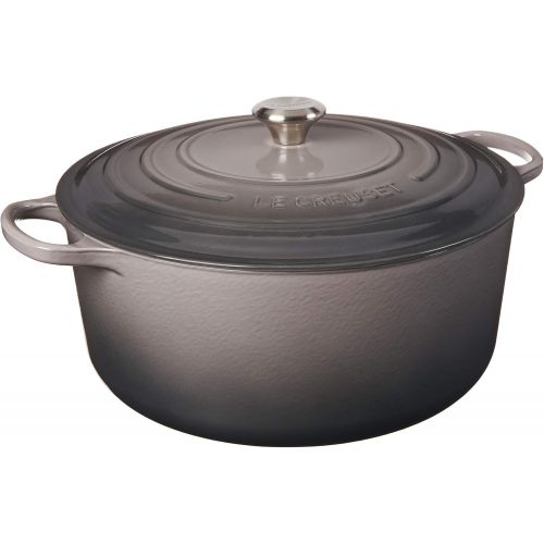 르크루제 Le Creuset Signature Enameled Cast-Iron 13-14-Quart Round French (Dutch) Oven, Oyster