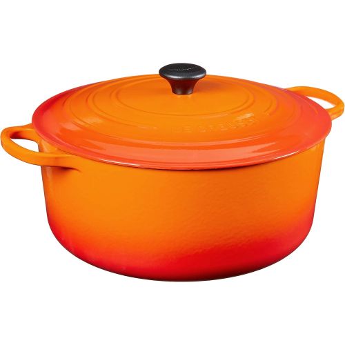 르크루제 Le Creuset Signature Enameled Cast-Iron 13-14-Quart Round French (Dutch) Oven, Oyster