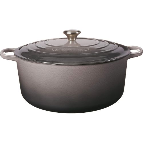 르크루제 Le Creuset Signature Enameled Cast-Iron 13-14-Quart Round French (Dutch) Oven, Oyster