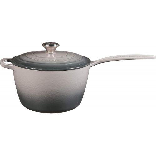 르크루제 Le Creuset Signature Cast Iron Sauce Pan, 3.25-Quart, Marine