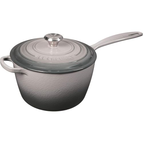 르크루제 Le Creuset Signature Cast Iron Sauce Pan, 3.25-Quart, Marine