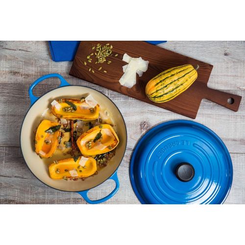 르크루제 Le Creuset Signature Enameled Cast-Iron 5-Quart Round Braiser, Marseille