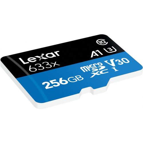  Lexar High-Performance microSDXC 633x 256GB UHS-I Card wSD Adapter - LSDMI256BBNL633A