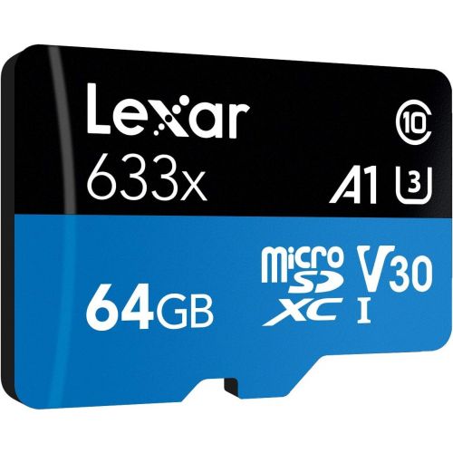  Lexar High-Performance microSDXC 633x 256GB UHS-I Card wSD Adapter - LSDMI256BBNL633A