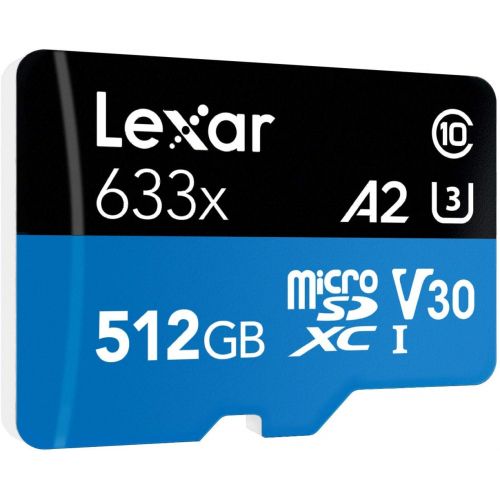  Lexar High-Performance microSDXC 633x 256GB UHS-I Card wSD Adapter - LSDMI256BBNL633A