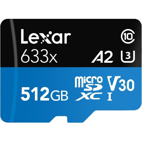  Lexar High-Performance microSDXC 633x 256GB UHS-I Card wSD Adapter - LSDMI256BBNL633A