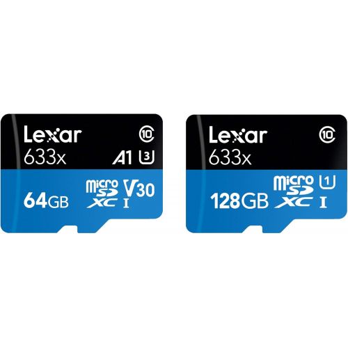  Lexar High-Performance microSDXC 633x 256GB UHS-I Card wSD Adapter - LSDMI256BBNL633A