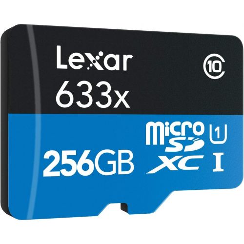  Lexar High-Performance microSDXC 633x 256GB UHS-I Card wSD Adapter - LSDMI256BBNL633A