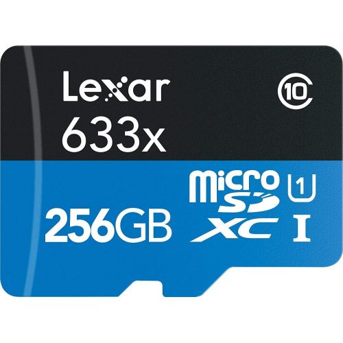  Lexar High-Performance microSDXC 633x 256GB UHS-I Card wSD Adapter - LSDMI256BBNL633A