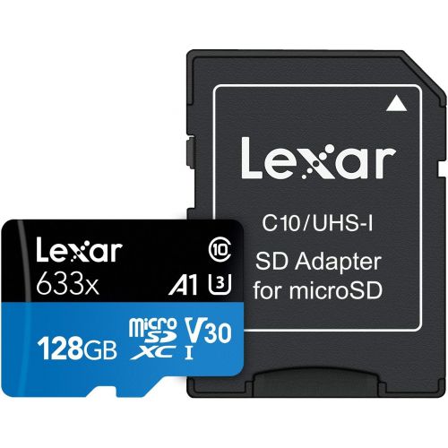  Lexar High-Performance microSDXC 633x 256GB UHS-I Card wSD Adapter - LSDMI256BBNL633A