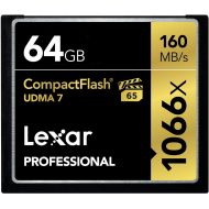 Lexar Professional 1066x 128GB VPG-65 CompactFlash card (Up to 160MBs Read) LCF128CRBNA1066