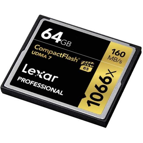  Lexar Professional 1066x 128GB VPG-65 CompactFlash card (Up to 160MBs Read) LCF128CRBNA1066