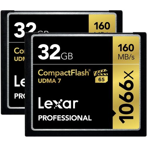  Lexar Professional 1066x 128GB VPG-65 CompactFlash card (Up to 160MBs Read) LCF128CRBNA1066