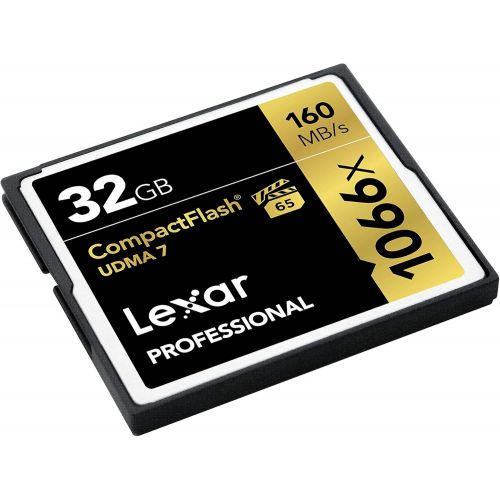  Lexar Professional 1066x 128GB VPG-65 CompactFlash card (Up to 160MBs Read) LCF128CRBNA1066