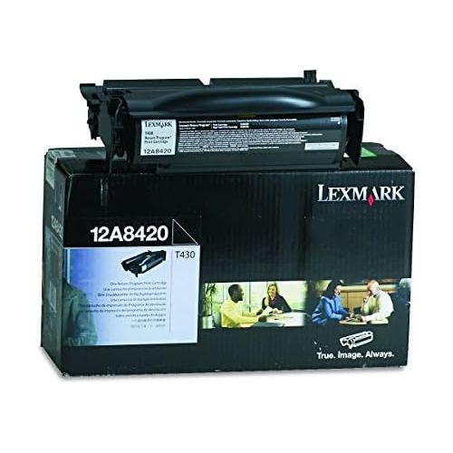  Lexmark 12A8420 Black Return Program Toner Cartridge