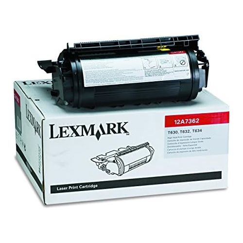  Lexmark 12A7362 High-Yield Toner, 21000 Page-Yield, Black