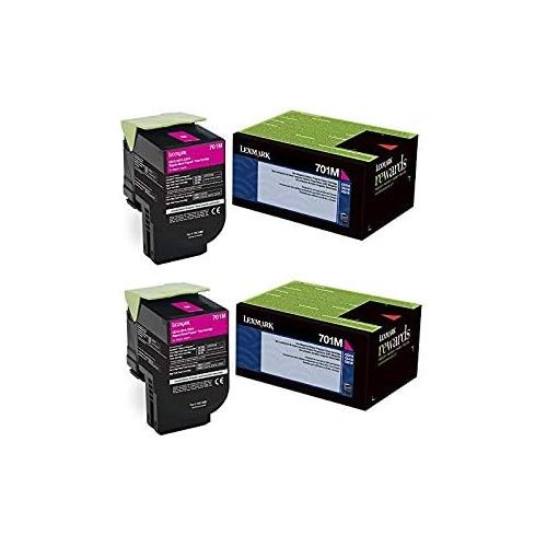  Lexmark 70C10M0 Magenta Return Program Toner Cartridge 2-Pack for CS310, CS410, CS510