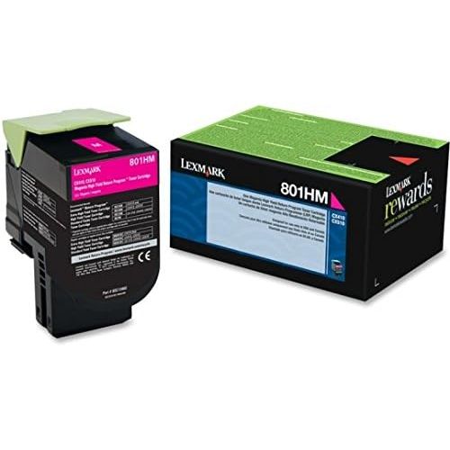  Lexmark 80C1HC0 80C1HM0 80C1HY0, CX410, CX510 High Yield Cyan Magenta and Yellow Toner Cartridge Set